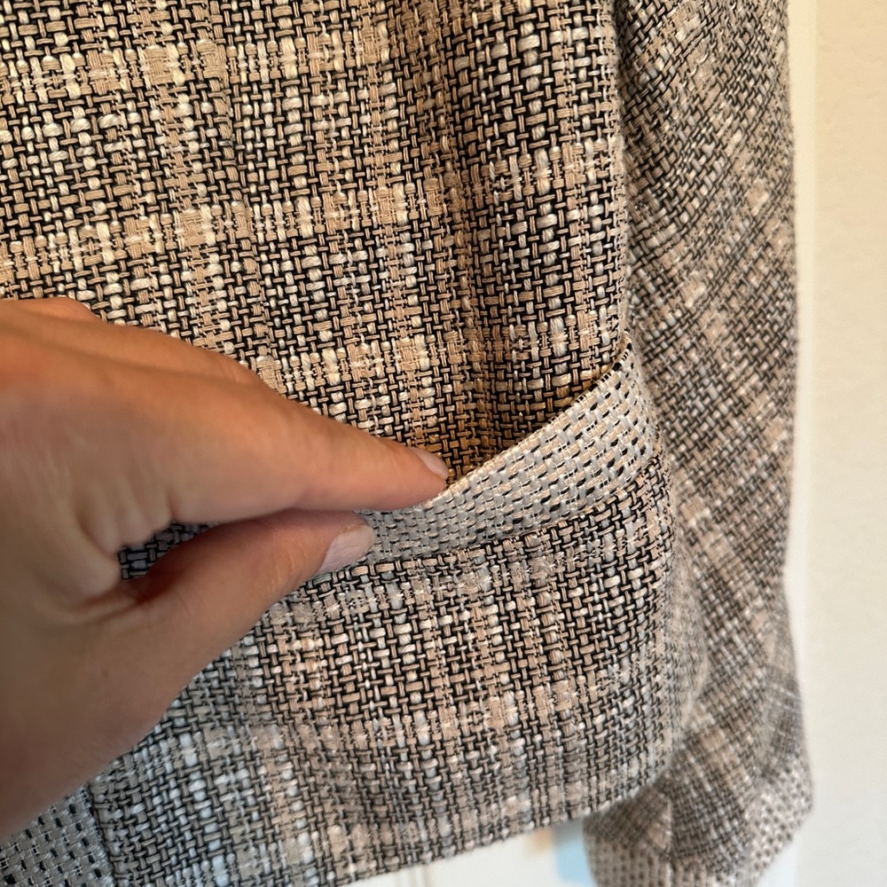 Pendleton - Crop Collarless Blazer Lightweight Ch… - image 4